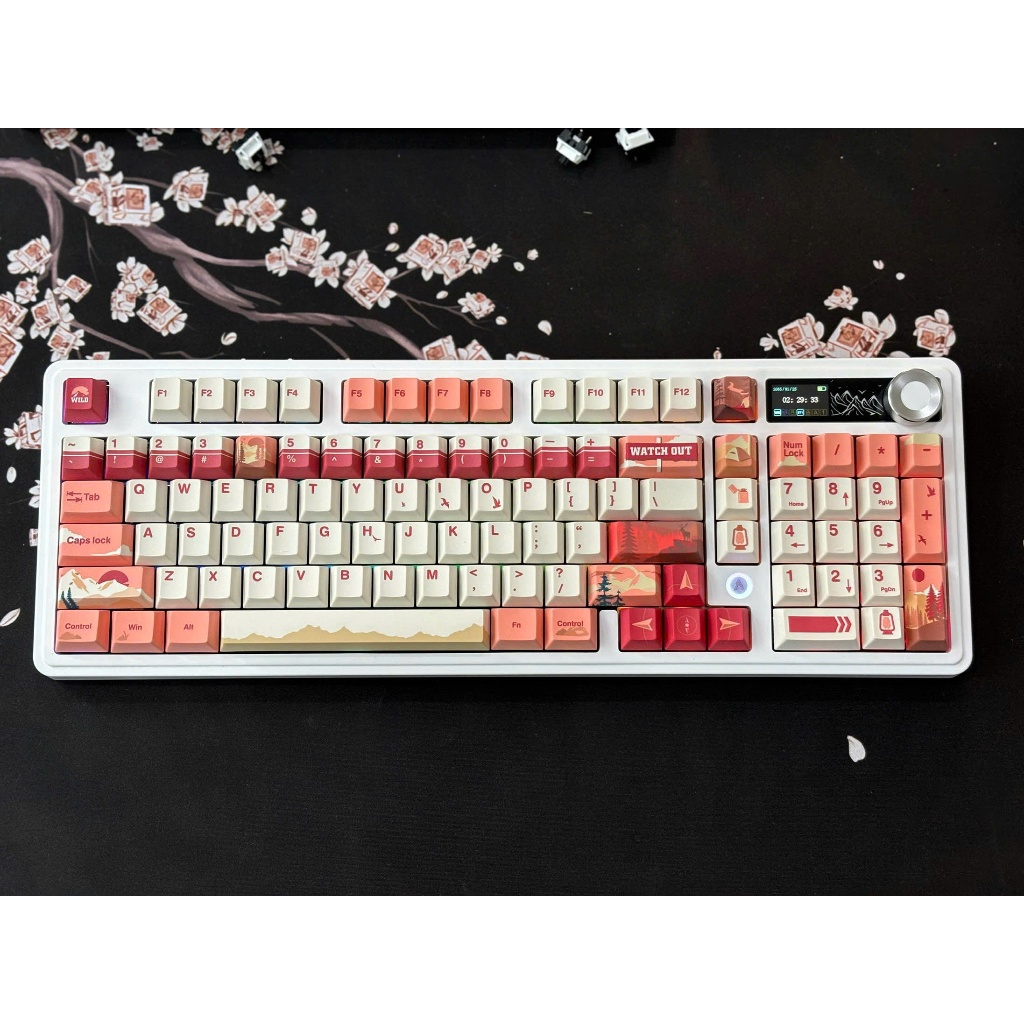 Bàn phím cơ Custom từ Ak980 pro/ 3 Chế độ kết nối / Led Rgb /Hotswap 5pin/ Mạch xuôi / đã mod | BigBuy360 - bigbuy360.vn