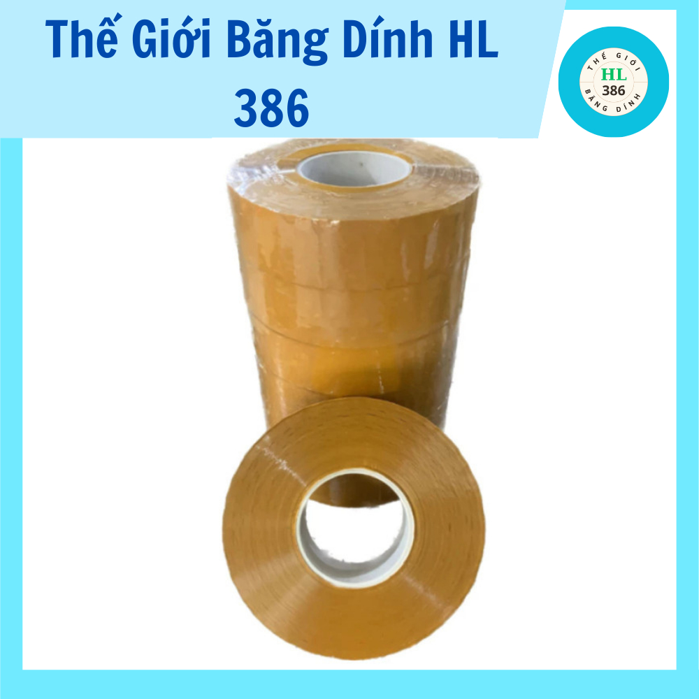    COMBO 6KG  Băng dính đóng hàng băng keo siêu dính Vàng Đục loại COMBO 6 KG CÂY 6 CUỘN 