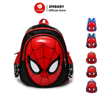 Balo cho bé trai học mầm non ZMBABY MLN-66, balo người nhện mẫu giáo từ 2 đến 5 tuổi