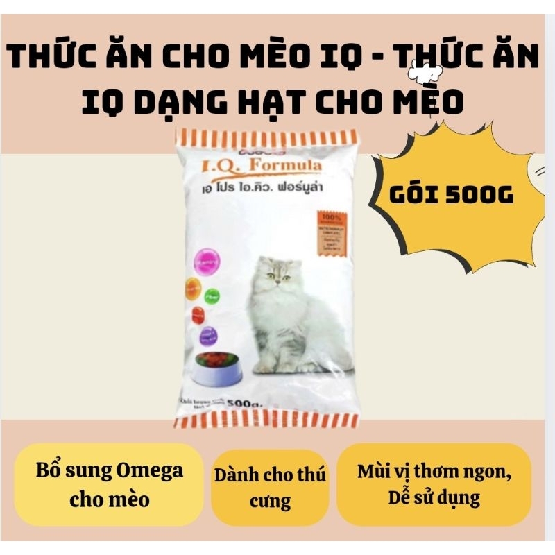 Thức ăn cho mèo iq 500g - thức ăn iq dạng hạt cho mèo