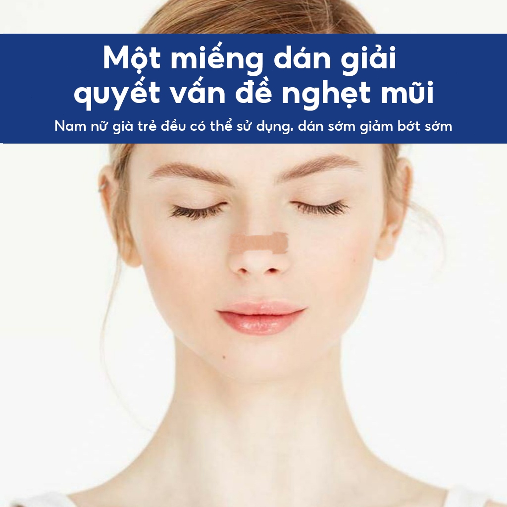 South Moon Miếng dán ngừng ngáy giảm nghẹt mũi khó thở ngừng ngáy thông thoáng khí chống khuẩn 6pcs