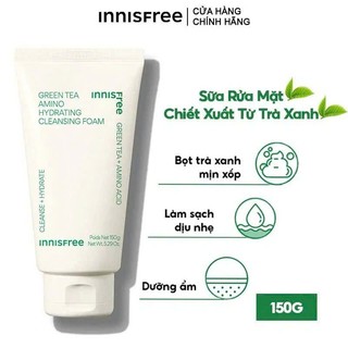 Sữa rửa mặt INNISFREE GREEN TEA CLEANSING FOAM
