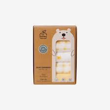 Set 5 Khăn sữa sợi tre lụa La Pomme phối màu (30x30cm)