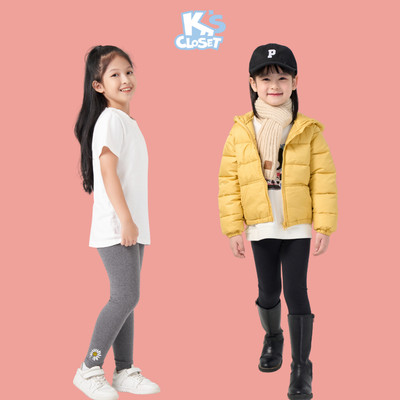 Quần Legging Dáng Dài K'S CLOSET Chất Liệu Co Giãn 4 Chiều Dành Cho Bé Gái Từ 10-55kg (2-14 Tuổi)E089FIF/KT038FOF,KT176