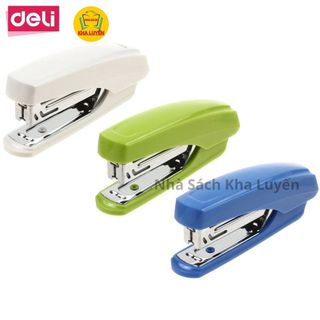 Dập Ghim, Máy Bấm Ghim Deli 0238, Đạn Ghim Số 10- Dập 15 Tờ, Giao Màu Ngẫu Nhiên