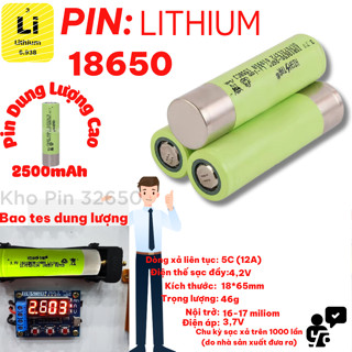 Cell Pin Tháo Khối Pin 18650 Chính Hãng Hightstar 2600mAh -Dòng xả cao 5C-12A  dùng làm pin máy khoan