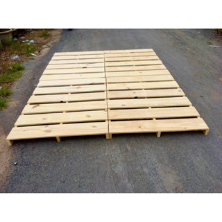 Giường Ngủ Pallet Gỗ Thông Gấp Gọn Đủ Kích Thước - Cao 11 cm