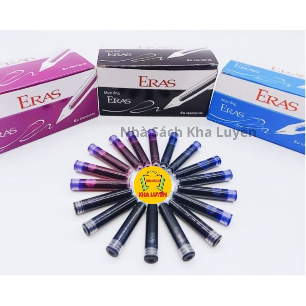 Lốc 10 Hộp Ống Mực Eras E111 Size 2.6mm Xanh, Đen, Tím