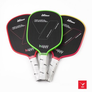 Vợt Pickleball Zocker happy HP2 Super Quality- Tặng[ Bọc mặt vợt+Cục vợt + Cuốn cán vợt, Tất dệt kim, Bóng tập]