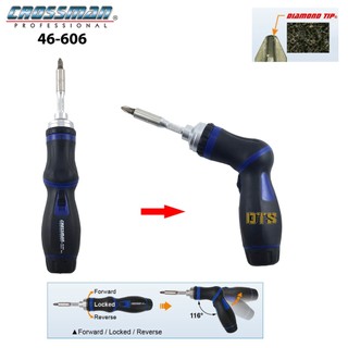 Bộ tô vít đa năng tự động, bẻ góc 116 độ, có trợ lực crossman u.s.a 46-606