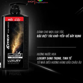  Dầu Gội Hương Nước Hoa XMen For Boss Hương Luxury 650g 