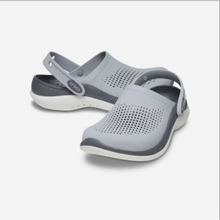 Dép Cross Literide 360 🎁 FREESHIP + TẶNG VỚ 🎁 giày sục sandal Cross quai ngang bít đầu nam nữ, full-xám