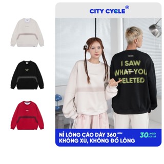Áo sweater dày đôi nam nữ mùa thu đông Local Brand Chính Hãng City Cycle Áo Sweater Deleted