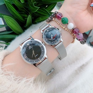 Đồng hồ đeo tay nam nữ dây lưới thời trang cao cấp 0rient nam size 38mm nữ size 30mm fullbox