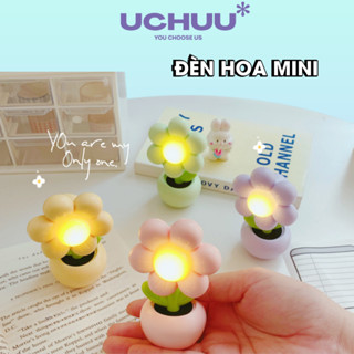 Đèn Hoa Mini UCHUU Đèn Bông Hoa Ngủ Để Bàn Học Trang Trí Decor Phòng Ngủ Quà Tặng Dễ Thương