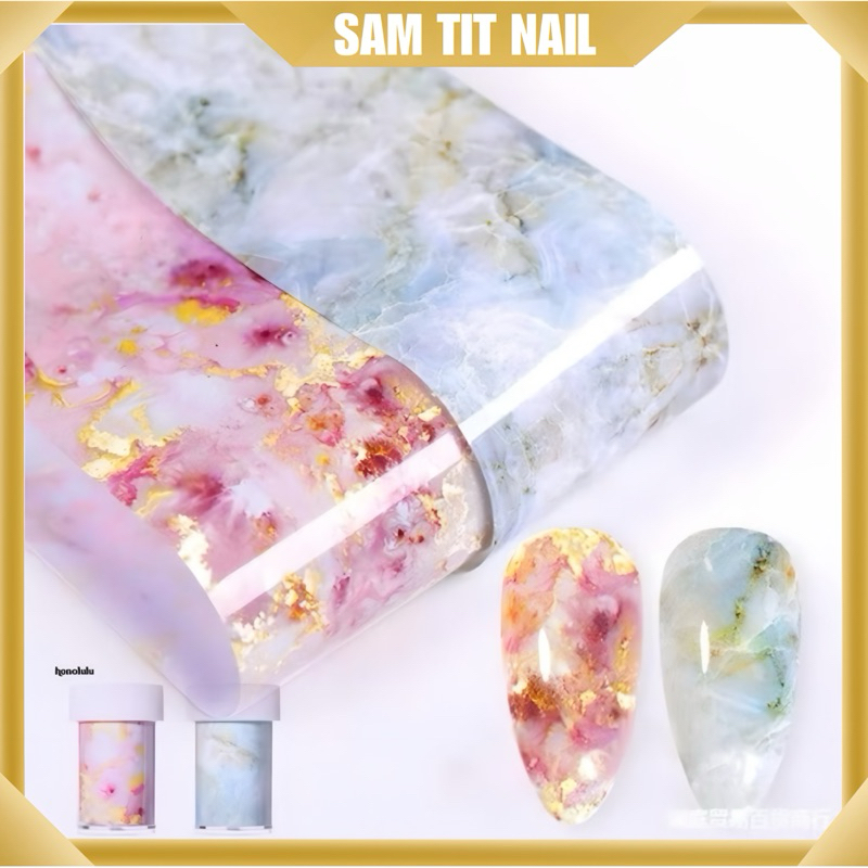 Foil dán móng loang vân đá cực đẹp