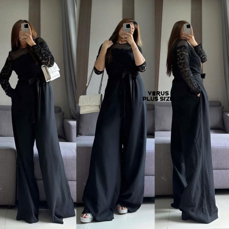 [virusplussize]JUMSUIT BIGSIZE REN DONNAA RICCO