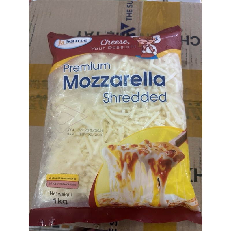 PHÔ MAI BÀO SỢI NGON MOZZARELLA 1KG
