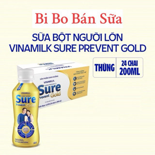 [HSD: T1-2026] Thùng 24 Chai Sữa Bột Pha Sẵn Sure Prevent Gold Dành Cho Người Lớn Tuổi 200ml