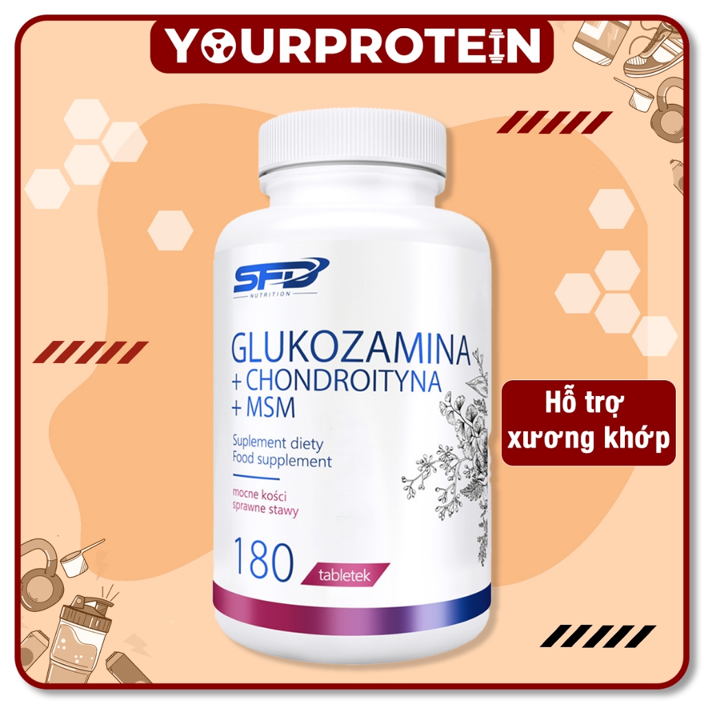 SFD - Hỗ Trợ Sụn Khớp Glucosamine + MSM + Chondroitin (180 Viên)