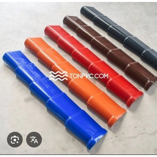 phụ kiện tôn nhựa, tấm viền mái trái, phải, tôn nhựa sóng ngói, nhận cắt tôn nhựa theo yêu cầu