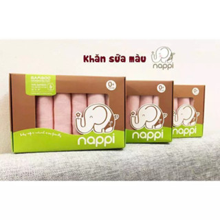  Khăn Sữa Nappi Siêu Mềm Mại Chất Liệu 70% Sợi Tre 