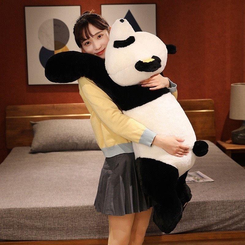 Gấu Bông Gấu Trúc Panda Gấu Bắc Cực Nằm Ngủ, Capina.868 Gấu trúc kèm chăn Và Panda Gối Ôm