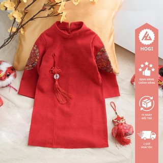  Áo dài bé trai Hogi chất liệu nhung chéo ốp tay áo dài tết cho bé trai đủ size - Hogi Clothing HG22 