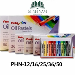 SÁP DẦU PENTEL cao cấp 12-16-25-36-50 màu - OIL Pastel PENTEL - Sáp dầu Nhật Bản chính hãng