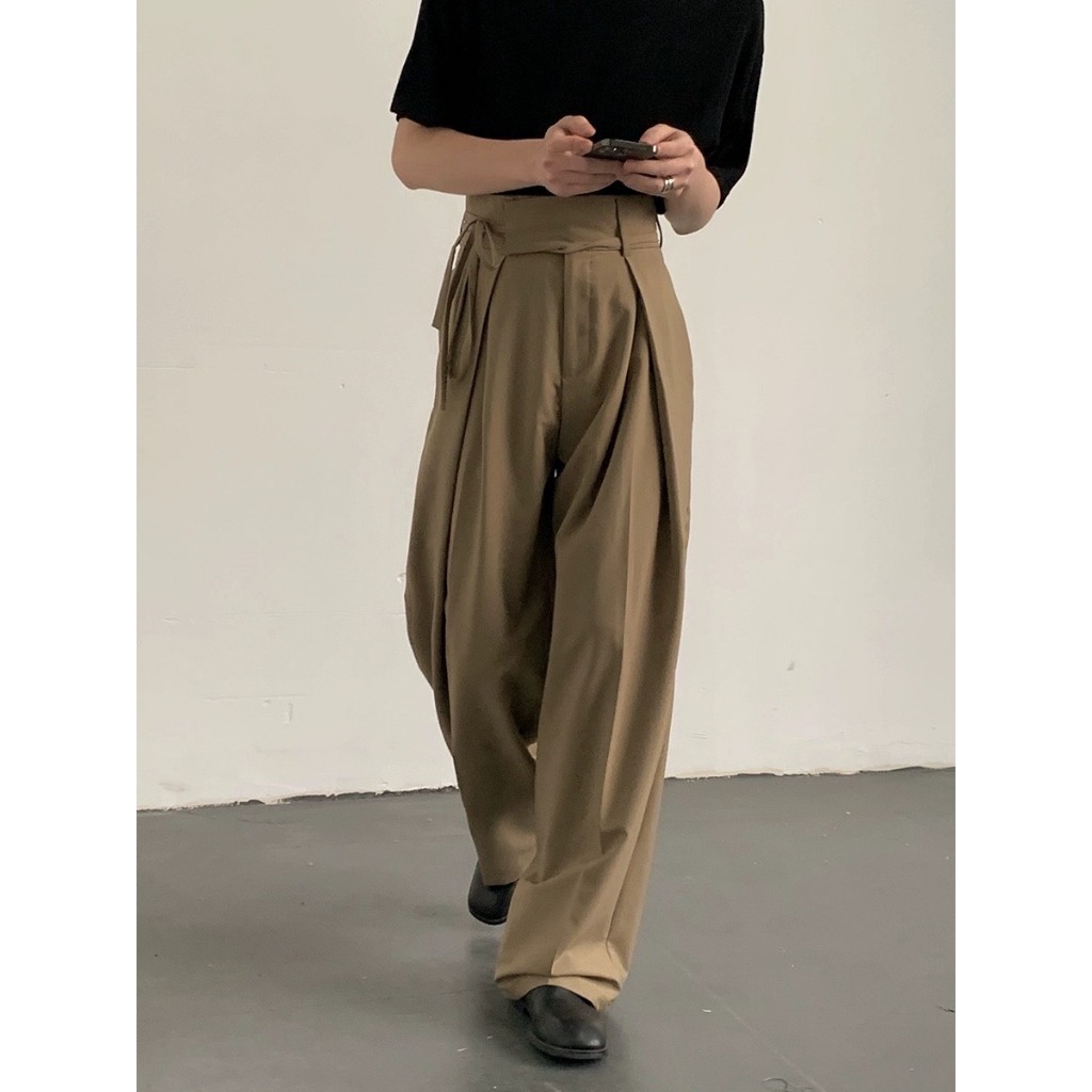 Quần Âu Suông Ống Rộng Nam Nữ, Chất Liệu Kaki Thoáng Mát, Dáng Hàn Quốc, The YVIEN YV07