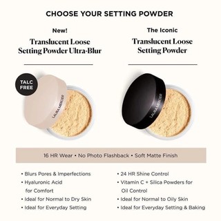 Phấn phủ Laura Mercier Translucent Loose Setting Powder 29g/Ultra-blur 20g
