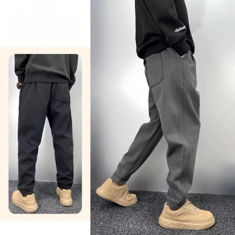 Quần Nỉ Jogger , Quần Nỉ Nam Mùa Đông Phong Cách Hàn Quốc
