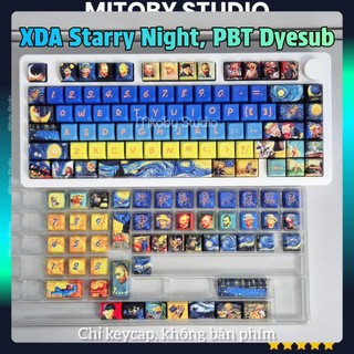 Keycap Starry Sky Cherry XDA profile PBT Dyesub bàn phím cơ Mitoby Studio