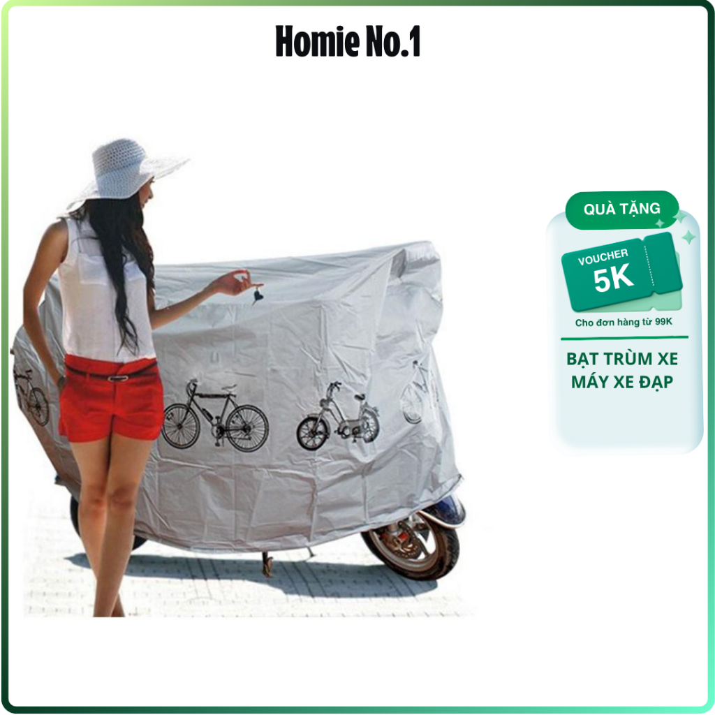 BẠT TRÙM XE MÁY MẪU MỚI - CHỐNG THẤM