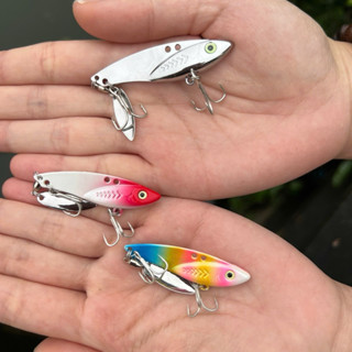  Cá sắt có thìa xoay và 2 lưỡi 3 tiêu nặng  7g 10g 14g có 2 action 