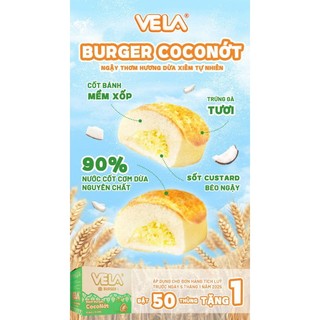 Combo 5c Bánh mì Hamburger Vela 55gr