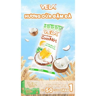 Combo 5c Bánh mì Hamburger Vela 55gr