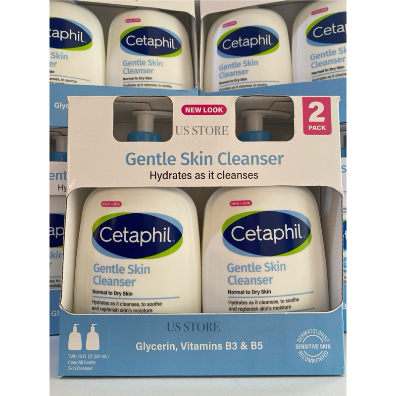 [ĐỌC KỸ MÔ TẢ - MẪU MỚI SET 2 CHAI 591ml] Sữa rửa mặt Cetaphil bản Mỹ