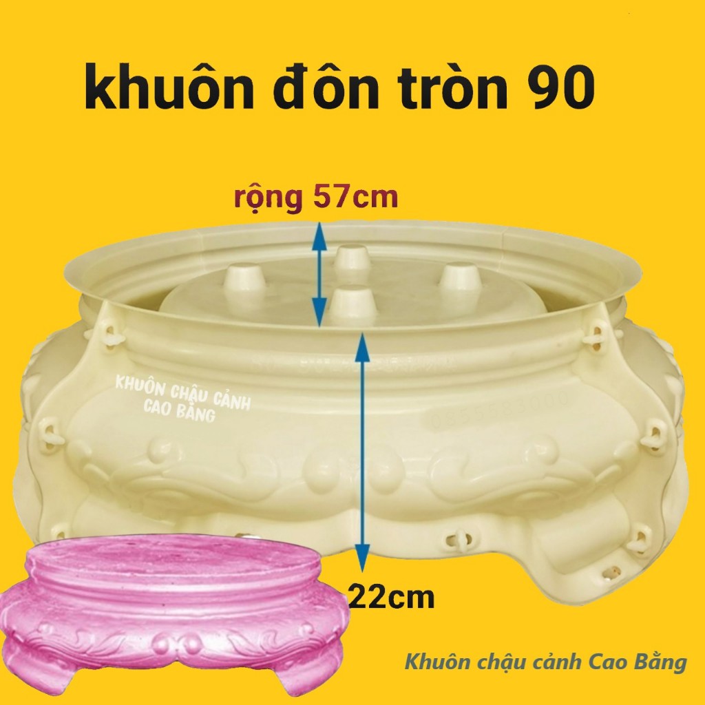 Khuôn đúc chân đôn tròn 90 (khuôn đôn có lòng trong)