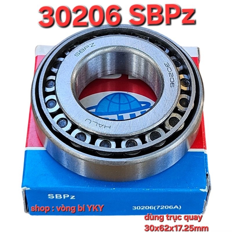 vòng bi Côn 30206 SBPZ ( dùng trục quay 30x62x17.25mm)