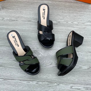 (Form nhỏ - đặt tăng size) Dép nữ trung niên da xoắn cho mẹ - Dép cho mẹ cho bà cao 5cm - Bao êm, nhẹ, dễ đi