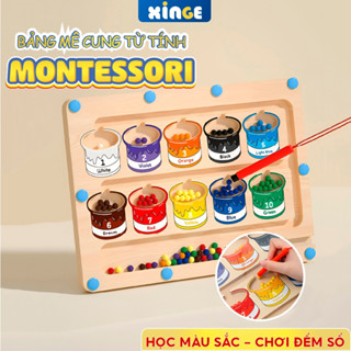 Bảng mê cung từ tính XINGE cho bé, giáo dục giải trí, rèn luyện tư duy, phối hợp tay mắt, đồ chơi giáo dục sớm an toàn