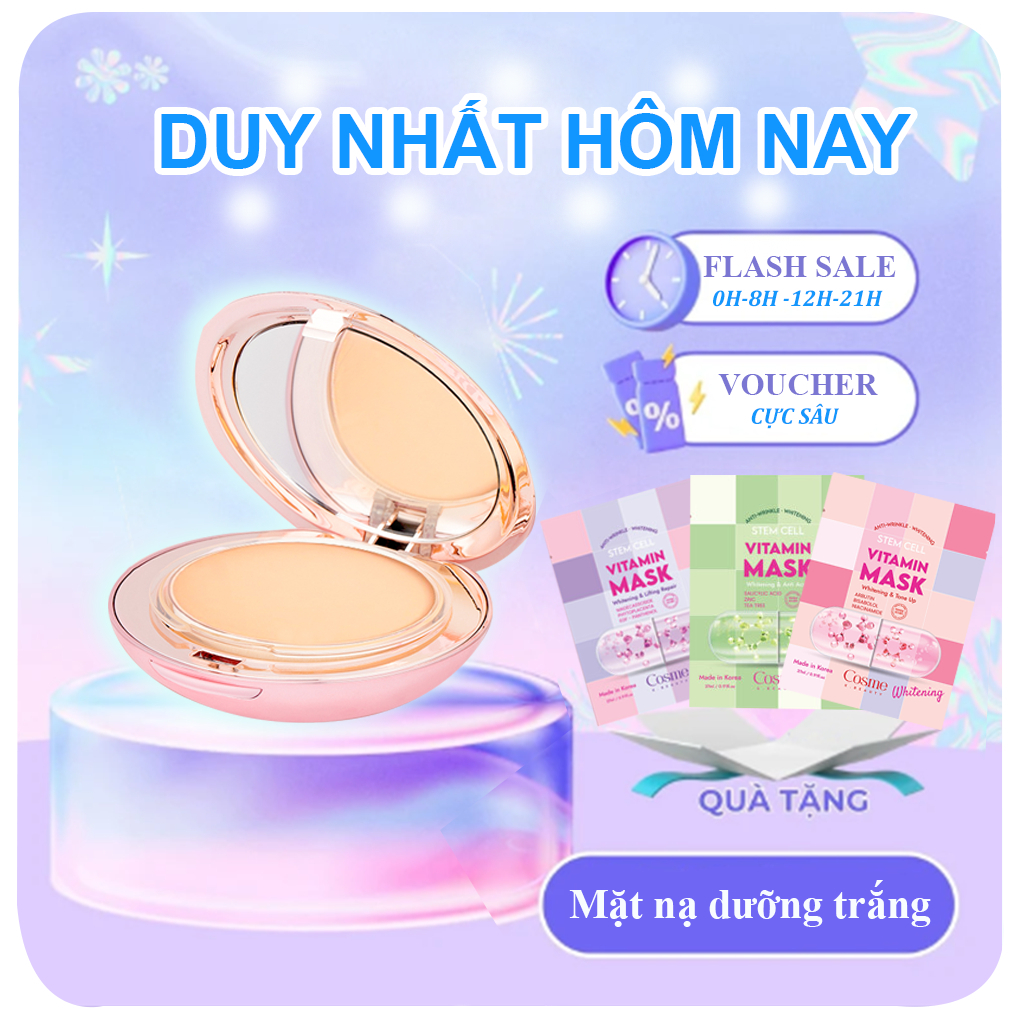Phấn phủ kiềm dầu WSKIN Diamond Two-way Cake SPF36+/PA+++ giúp che khuyết điểm không bóng dầu