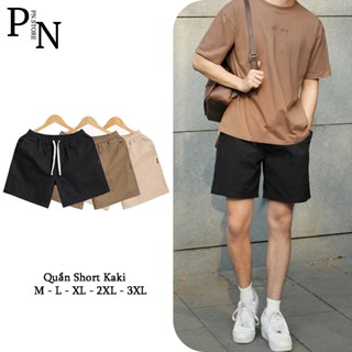 Quần Short Kaki Nam PN STORE, Vải Mềm Mịn Cao Cấp Form Đùi Cộc, Cạp Chun Trẻ Trung Năng Động - QS01