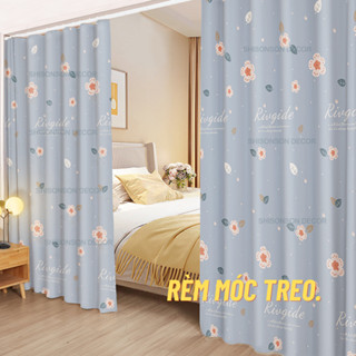 Rèm ngăn phòng ngủ, rèm che gác trọ treo móc Rido Shisonson - Che chắn riêng tư, decor, màn kéo, ngăn sáng tốt