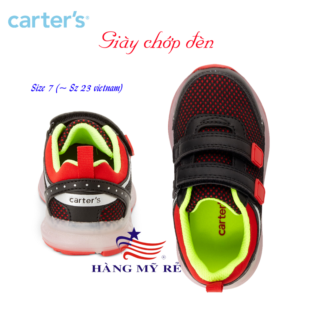 Giày Sneaker nháy đèn Carter's cho bé trai (Hàng US)