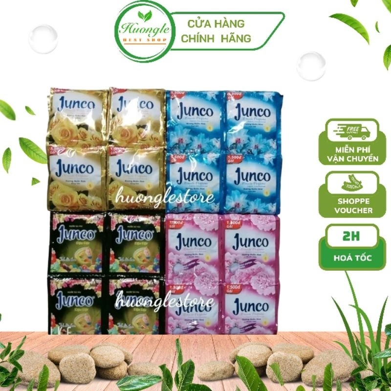 Nước xả vải Junco đậm đặc 10 gói