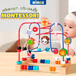 Đồ chơi xâu chuỗi, luồn hạt XINGE phát triển tư duy, sáng tạo, đồ chơi giáo dục sớm an toàn cho bé