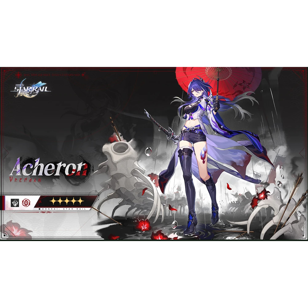 Đạo cụ cosplay Acheron trong Honkai Star Rail (HSR) 130cm nhựa PU
