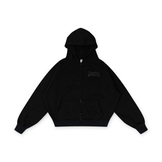 ÁO KHOÁC HOODIE ZIP BASIC NAM NỮ UNISEX FUNKY GALLERY MÀU BLACK ĐEN MŨ TO FORM RỘNG ( MẶC ĐƯỢC FORM BOXY )